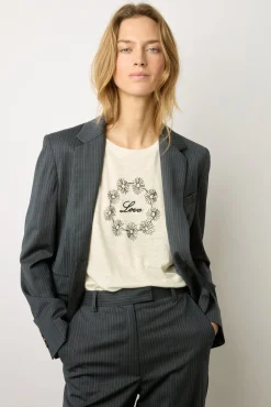 Tshirt Love En Lin Ecru - Marieta<Gerard Darel Sale