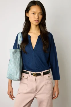 Tshirt Manches 3/4 En Lin Encre - Maddie<Gerard Darel Best