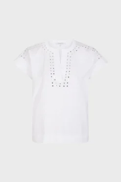 T-Shirt Pastilles En Coton Ecru - Manou<Gerard Darel Discount