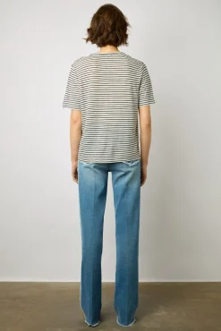 Tshirt Raye En Lin Marine - Myria<Gerard Darel Clearance