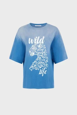 Tshirt Serigraphie Indigo - Malory<Gerard Darel Hot