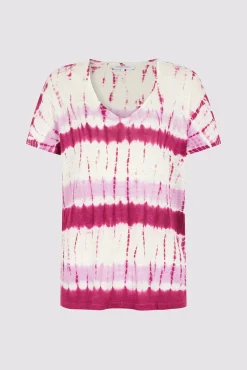 Tshirt Tie And Dye En Lin Fuchsia - Melane<Gerard Darel Online