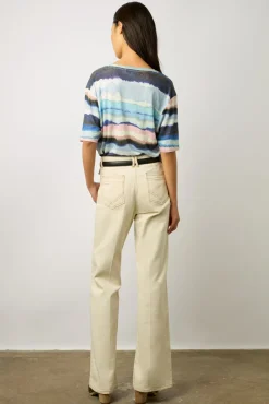 Tshirt V Aquarelle En Lin Electrique - Misia<Gerard Darel Online