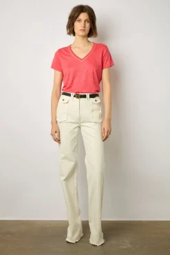 Tshirt V En Lin Ecrevisse - Mindy<Gerard Darel Online