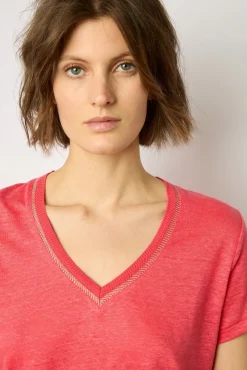 Tshirt V En Lin Ecrevisse - Mindy<Gerard Darel Online