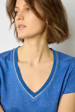 Tshirt V En Lin Electrique - Mindy<Gerard Darel Clearance
