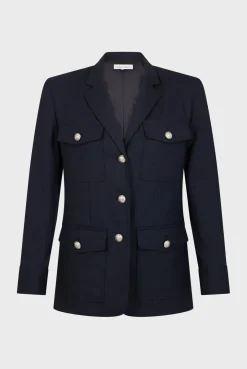 Veste A Boutons Dores Marine - Brandy<Gerard Darel Outlet