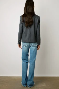 Veste De Tailleur A Rayures Marine - Eddie<Gerard Darel Fashion