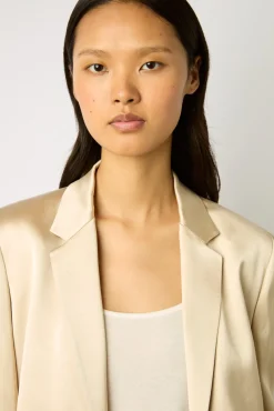 Veste De Tailleur Satinee Sable - Blair<Gerard Darel Fashion