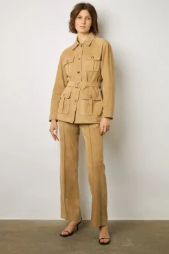 Veste En Chevre Velours Sable - Joyce<Gerard Darel Fashion