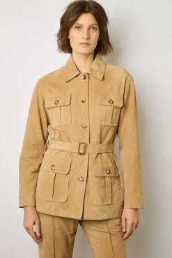 Veste En Chevre Velours Sable - Joyce<Gerard Darel Fashion