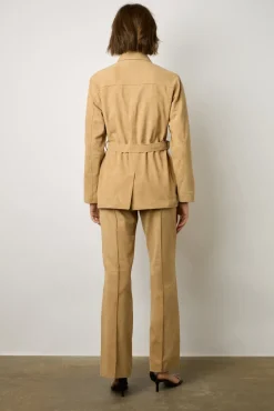 Veste En Chevre Velours Sable - Joyce<Gerard Darel Fashion