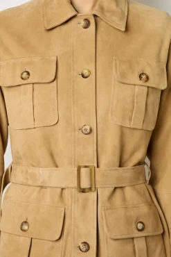 Veste En Chevre Velours Sable - Joyce<Gerard Darel Fashion