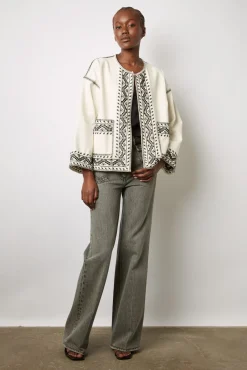 Veste En Coton Brode Ecru - Beverly<Gerard Darel Fashion