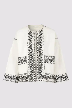 Veste En Coton Brode Ecru - Beverly<Gerard Darel Fashion