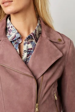 Veste En Cuir Velours Parme - Joceline<Gerard Darel Best