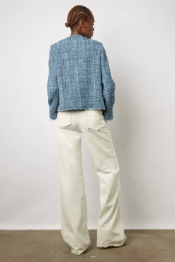Veste En Tweed Et Lurex Indigo - Belmira<Gerard Darel Sale