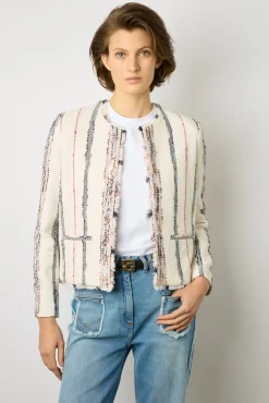 Veste En Tweed Multicolore Naturel - Bonnie<Gerard Darel Sale