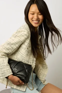 Veste Mi-Longue En Tweed Ecru - Brenda<Gerard Darel Best