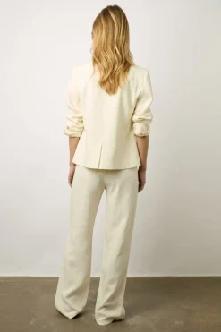 Veste Unie En Lin Melange Ecru - Beck<Gerard Darel Discount